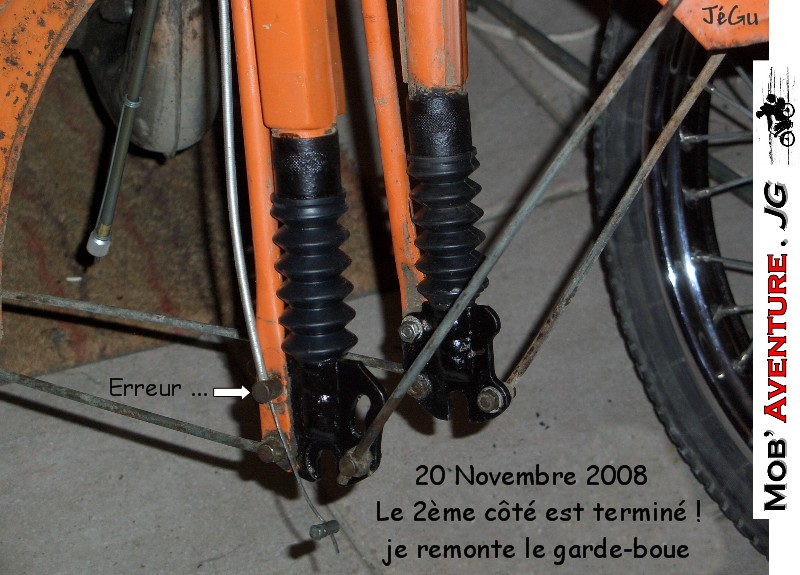 Une chose de faite ...